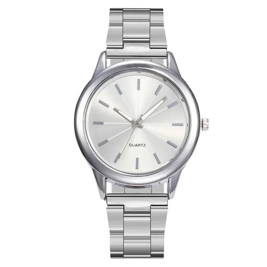 Luckacco Steel Belt Women's Watch Fashion Business Trend Ladies High-end Quartz Watch Light Luxury Fashion Ladies Quartz Wristwatches