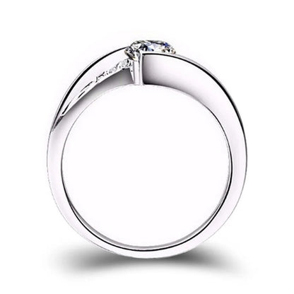 Luckacco Silver Plated Stainless Steel Rings For Women | Square Cubic Zircon Ring | Jewelry Accessories  Size 5-10