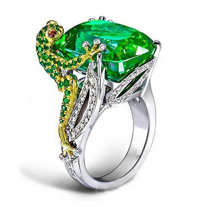 Luckacco Exquisite Unique Spider Fog Finger Rings for women Shiny CZ Crystals Stone Animal  Rings Female Anel accessories gifts