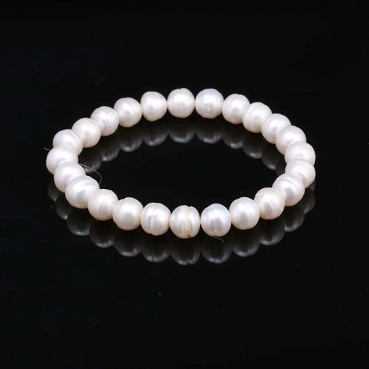 Luckacco High Quality 6-7 mm Freshwater Irregular Pearl Bracelets Natural Pearl Bracelet for Women Pearl Bracelet