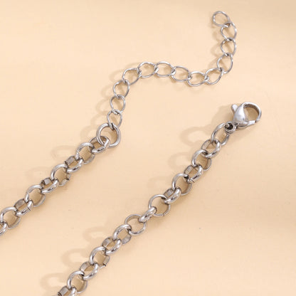 Luckacco Starfish Conch Imitation Pearl Women Stainless steel Necklace Sun and Moon Pendant  Summer Beach Vacation Y2K Fashion Jewelry