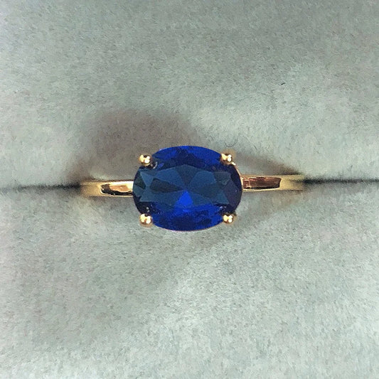 Luckacco Wedding Dating Ring For Women Simple Solitaire Ring With Oval Candy Stone Zircon Gold Color Engagement Gift Fashion Jewelry R865