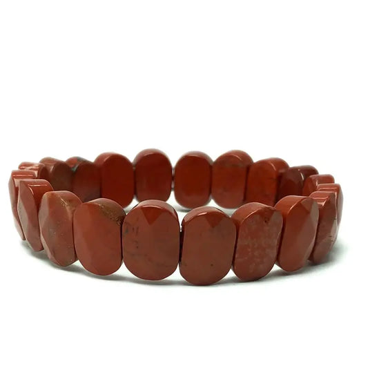 Luckacco Natural 10x15mm faceted flashing Stone beads Bracelets Handmade Reiki Healing Meditation Bangles Elastic Rope Couple Jewelry