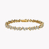 Luckacco 5A Cubic Zirconia Iced Out Bling Geometric CZ Tennis Chain Bracelet For Women Luxury Jewelry