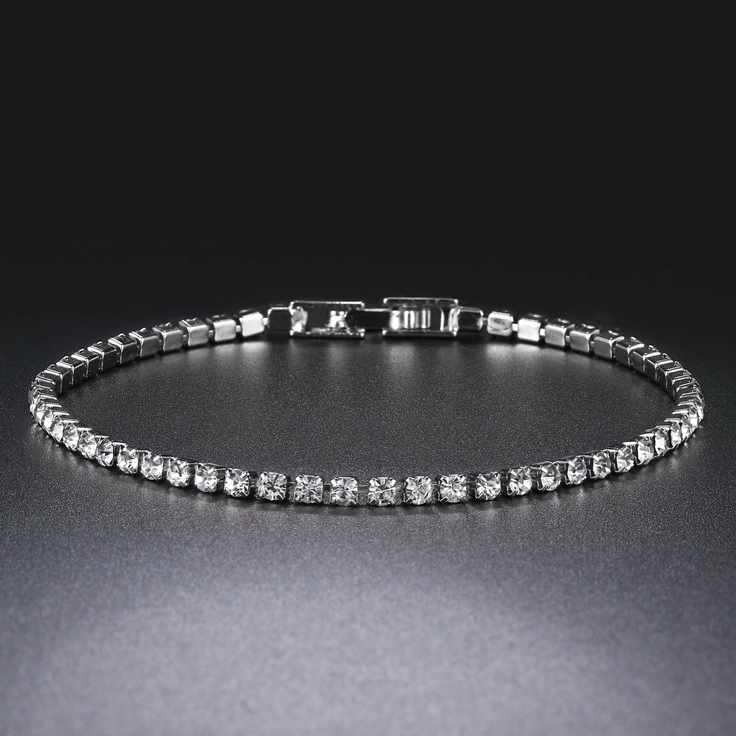 luckacco fashion multicolor tennis bracelet for women 2.5/3/4/5mm zirconia charm designer tennis chain men bracelet wedding jewelry kc128