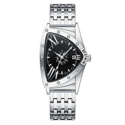 Luckacco Men Watches Unique Design Top Brand Luxury Men's Wrist Watches Quartz Wristwatch Fashion Male Clock Stainless Steel Band