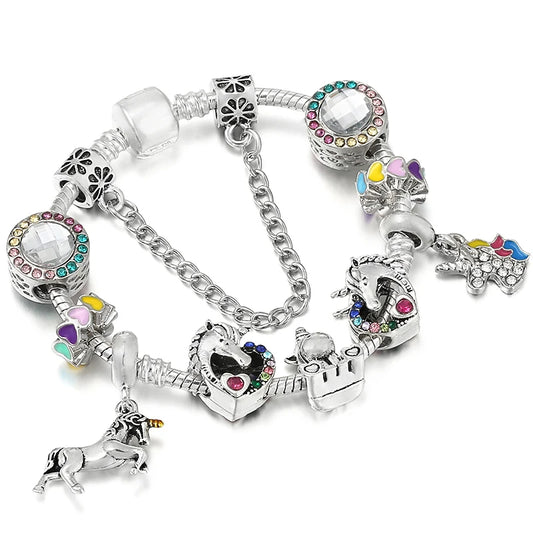 Luckacco BAOPON New Fashion Life Of Tree Crystal Charm Bracelet Fit Green Color Snake Chain Brand Bracelets & Bangles for Women Jewelry
