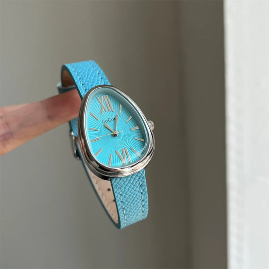 Luckacco Luxury Brand Women Snake Dial Watch Ladies Fashion Red Leather Strap Quartz Wristwatch Female Gift  Clock Relogio