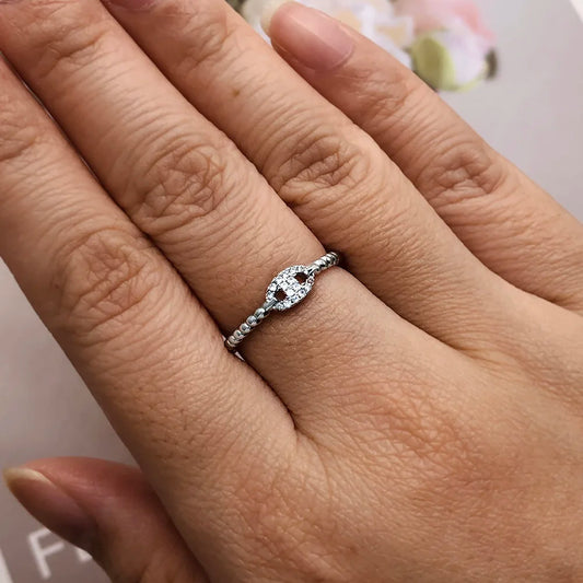 Luckacco Dainty Minimalist Stacking Ring For Women Trend Cubic Zircon Gold Color Crystal Finger Accessories for Female Jewelry Gift R737
