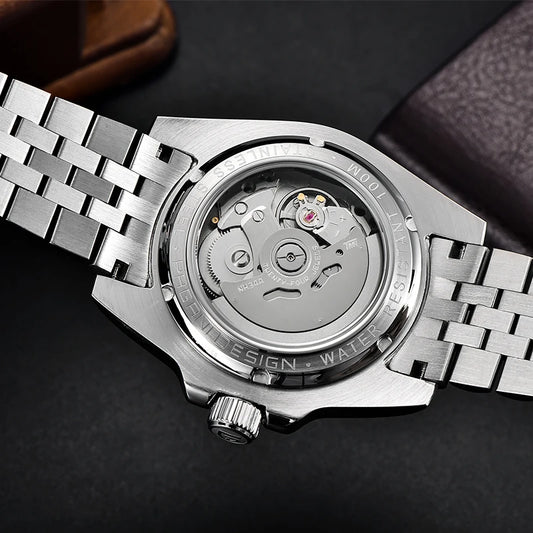 Luckacco PAGANI DESIGN V4 40MM GMT NH34 Luxury Men's Watches Top Fashion Automatic Mechanical Watches for Men Sapphire Waterproof Clock