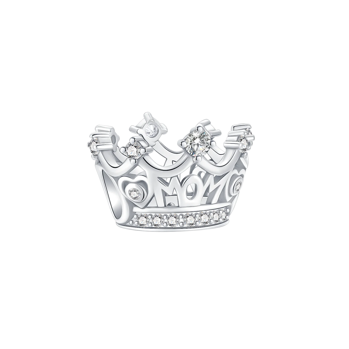 luckacco crown charms skull bead original 925 sterling silver inlaid zirconium pendants fit bracelet necklace jewelry lover gift