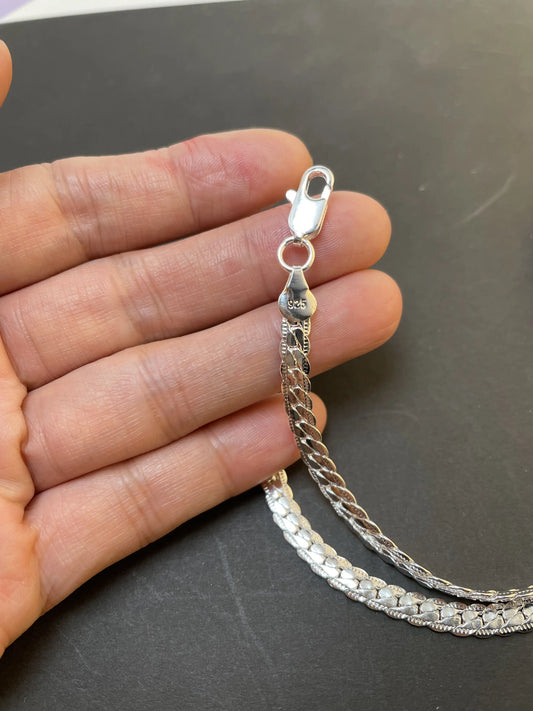 Luckacco 20-60cm 925 sterling Silver luxury brand design noble Necklace Chain For Woman Men Fashion Wedding Engagement Jewelry