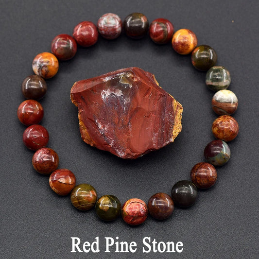 Luckacco Fluorite Bracelet with Natural Stones 6 8 10mm Beads Charm Jewelry for Women Amethyst Crystal Agates Beads Energy Healing Bangle