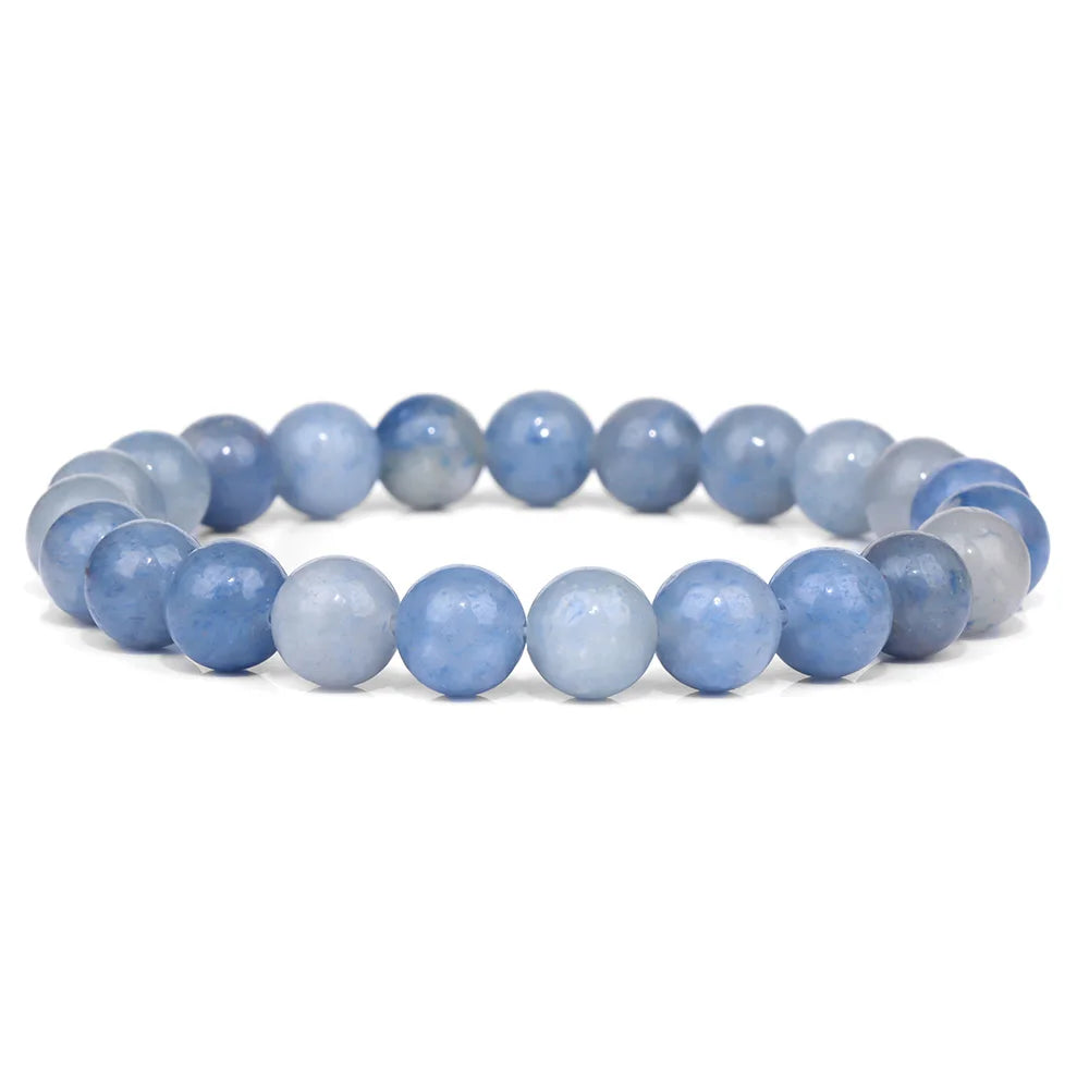 luckacco handmade natural stone african stone beads bracelet men yoga mala jewelry green moss agates beaded bracelet for women men