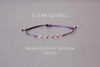 Luckacco Clear quartz Crystal Lady's April Birthday Stone bracelet fits her adjustable gemstone gift