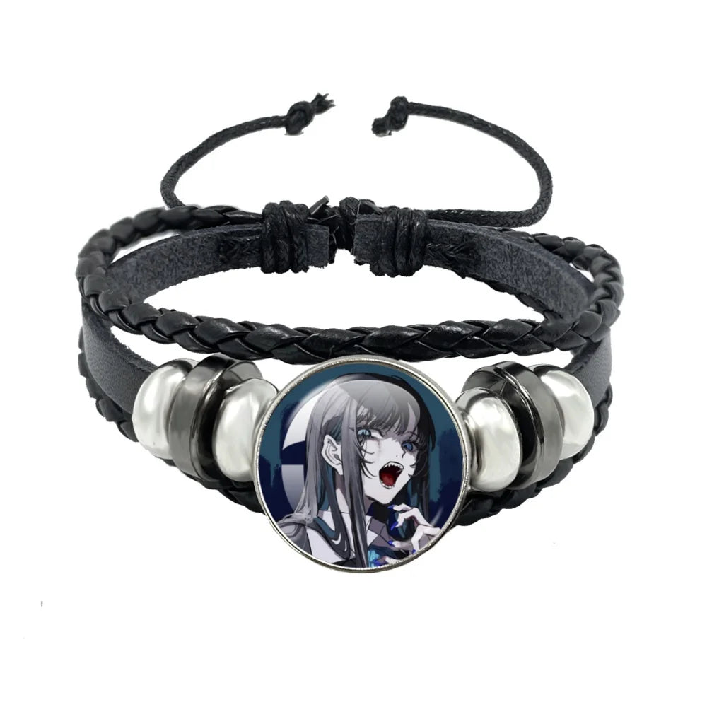 luckacco i love ado bracelets ado kyogen x uta glass bracelets art multilayer braided bracelets bangles jewelry ornament accessories fans