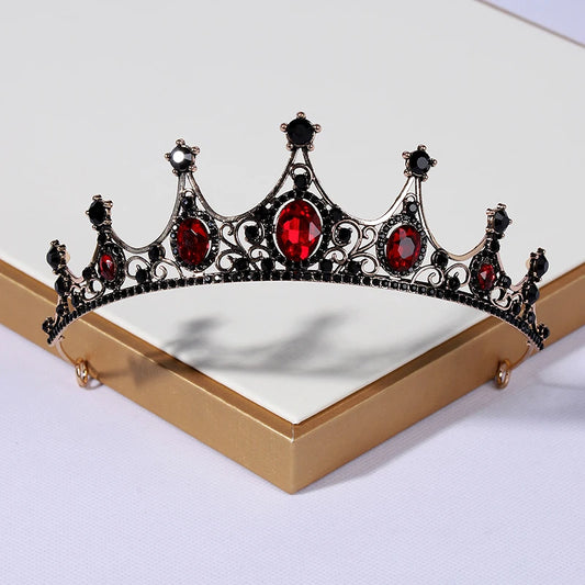Luckacco Itacazzo Bridal Headwear Black-colour Gothic Style Ladies' Bridal Tiaras