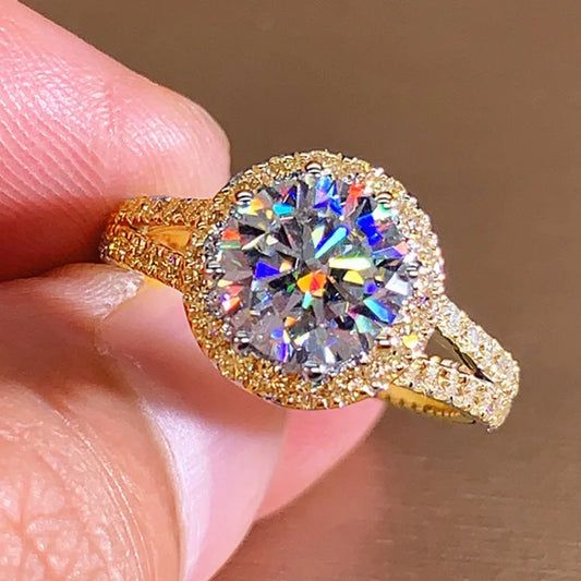 Luckacco New Retro Women Square Royal Princess Stylish Wedding Ladies Finger Ring  Pretty Gift Valentine's Surprise For Wife