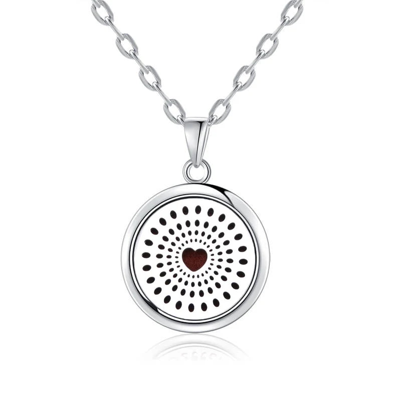 luckacco new tree of life aromatherapy necklace stainless steel essential oil diffuser amulet perfume locket pendant women jewelry gift