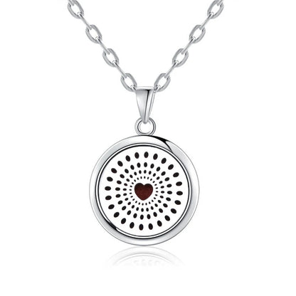 Luckacco New Tree Of Life Aromatherapy Necklace Stainless Steel Essential Oil Diffuser Amulet Perfume Locket Pendant Women Jewelry Gift