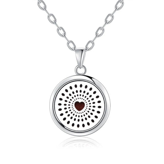 Luckacco New Tree Of Life Aromatherapy Necklace Stainless Steel Essential Oil Diffuser Amulet Perfume Locket Pendant Women Jewelry Gift