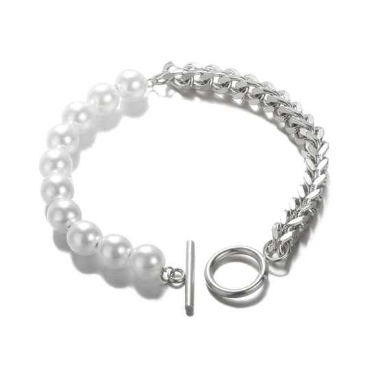 Luckacco Elegant Zircon Flowers Bracelet For Women Girls Charm Gold Color Stainless Steel Plant Bracelets Luxury Designer Jewelry Gifts