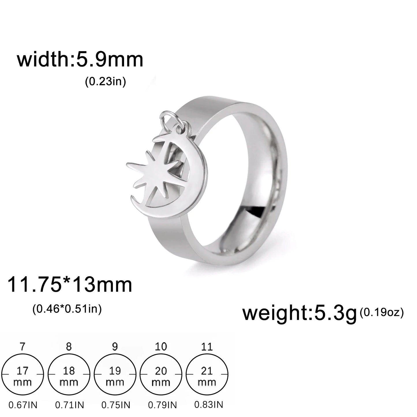 luckacco unift women stainless steel charms rings flower leaf spider paw pendant finger ring fashion minimalist couple jewelry