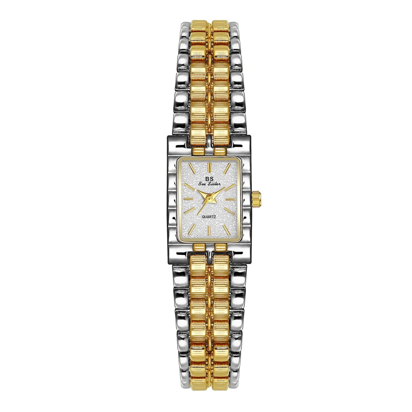 luckacco light luxury retro gold rectangle classic watches for women fashion stainless steel womens watch vintage quartz wristwatches