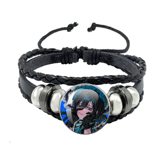 Luckacco I Love Ado Bracelets Ado Kyogen X Uta Glass Bracelets Art Multilayer Braided Bracelets Bangles Jewelry Ornament Accessories Fans
