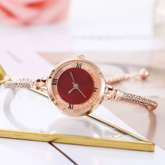 Luckacco Fashion Women's Watch Fine Strap Female Analog Quartz Watches Clock Relojes