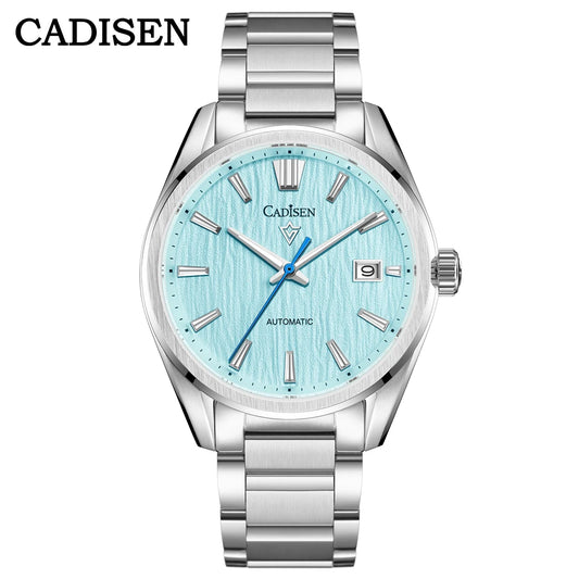 Luckacco CADISEN 2024 New Luxury Men Mechanical Wristwatches 10Bar Waterproof Japanese NH35 Movement Automatic Watch Steel Watch for Men
