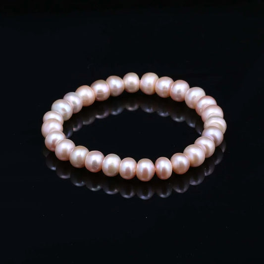 Luckacco High Quality 6-7 mm Freshwater Irregular Pearl Bracelets Natural Pearl Bracelet for Women Pearl Bracelet