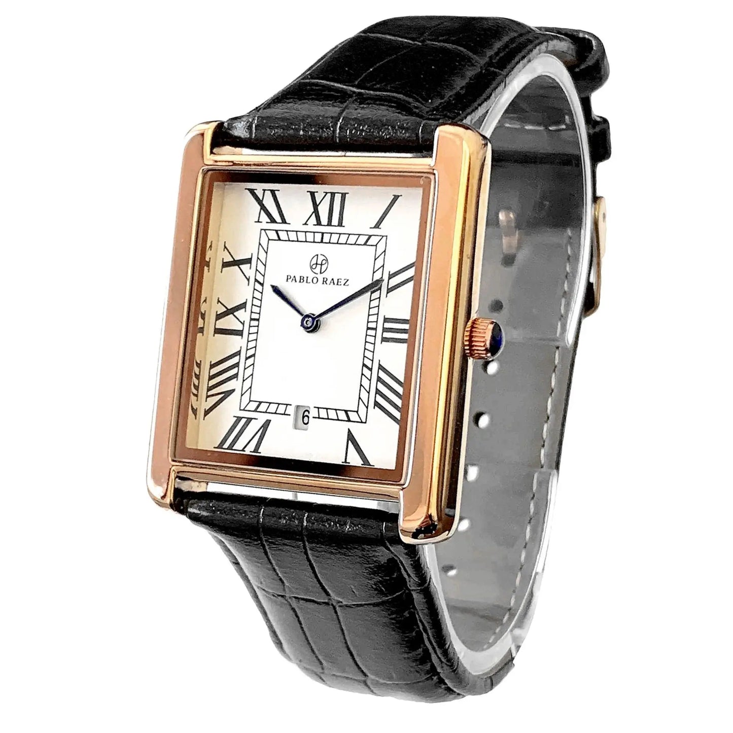 luckacco men watch business retro classical calendar light luxury brand belt waterproof male fashion quartz clock watches gift