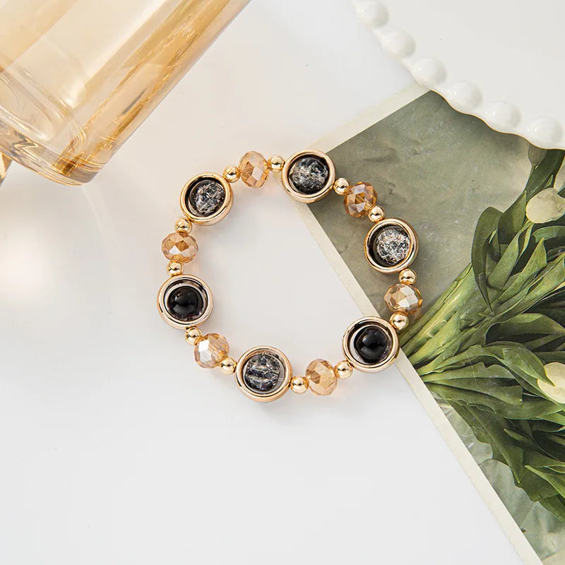 luckacco popcorn bead sweet bracelet for children women cute cloud flower pendant bracelets kids girls charm wish bracelet