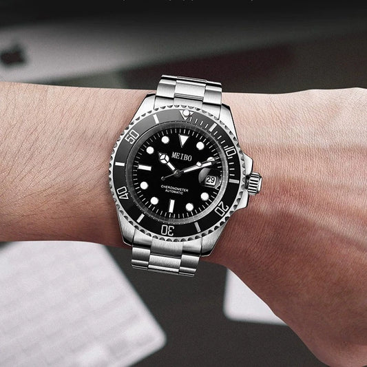 Luckacco New Fashion Men Luxury Calendar Quartz Watch Mens Famous Stainless Steel Casual Watches Relogio Masculino Male Wristwatches Hot