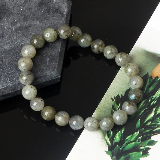 Luckacco Original India Labradorite Beads Bracelets for Women Reiki Natural Stone Blue MoonStone Charm Bangle femme bijoux Couple Jewelry