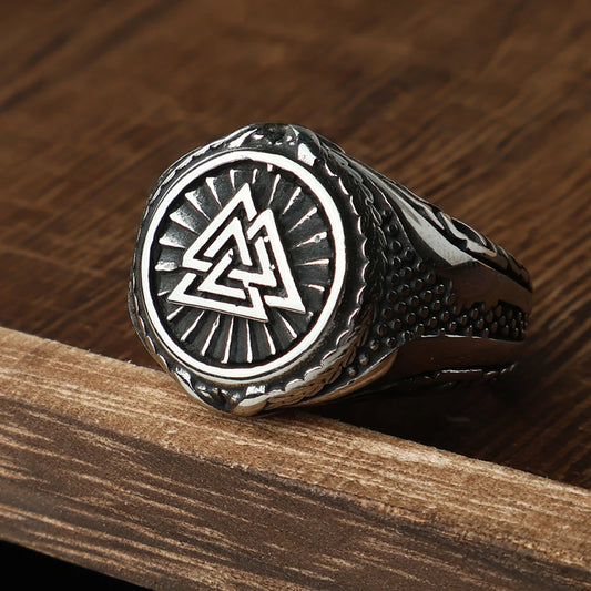 Luckacco Unique Viking Bear Claw Ring For Men Vintage Stainless Steel Odin Viking Celtic Ring Punk Motorcyclist Biker Jewelry