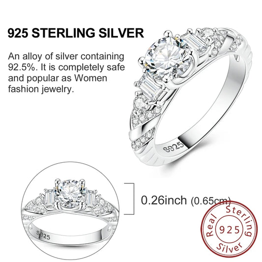Luckacco New 925 Sterling Silver Rings Gold Heart Bow Adjustable Open Closed Ring Suitable for Women Stacking Ring Fashion Jewelry Gift