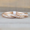 Luckacco Autumn and Winter Hot Selling Twist-shaped Zircon Ring For Women Fashion Jewellery Christmas Gift Anniversary Gift Size 5-11