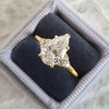Luckacco daily picks Luxury Drop-shaped Zirconia Wedding Band Female Fashion Gold Color Proposal Ring for Women Simple Gorgeous Accessories