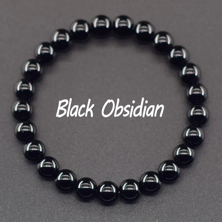 luckacco natural golden obsidian stone beads bracelet men women golden light rainbow obsidian tourmaline wealth money round jewelry gift
