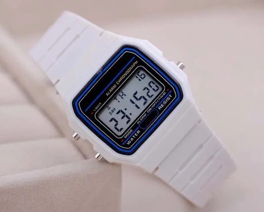 Luckacco Men Watch Fashion LED Digital Watches Man Sports Military Wristwatches Vintage Silicone Wristband Electronic Clock Reloj Hombre