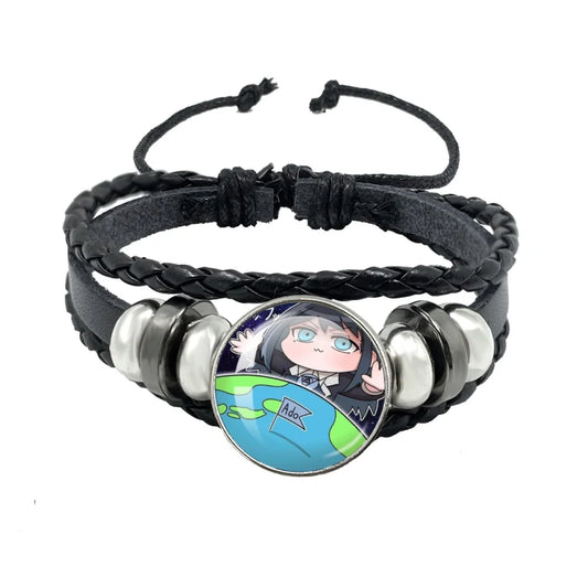 Luckacco I Love Ado Bracelets Ado Kyogen X Uta Glass Bracelets Art Multilayer Braided Bracelets Bangles Jewelry Ornament Accessories Fans
