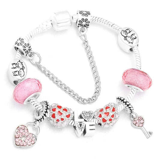 Luckacco 16cm-21cm Luxury Cutterfly Snake Chain Bracelet Fit DIY Brand Bracelets For Women Men Jewelry Gift 2024 New Trend 41 Styles