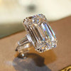 Luckacco New Sparkling Quadrilateral Geometric Design Ring Light Luxury Personalized Fashion Style Engagement and Wedding Accessories