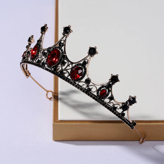 Luckacco Itacazzo Bridal Headwear Black-colour Gothic Style Ladies' Bridal Tiaras