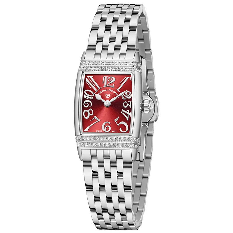 luckacco pagani design top brand luxury fashion womens watch sapphire glass stainless steel quartz watches 22mm waterproof clock 2025 new