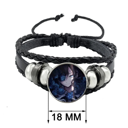Luckacco I Love Ado Bracelets Ado Kyogen X Uta Glass Bracelets Art Multilayer Braided Bracelets Bangles Jewelry Ornament Accessories Fans