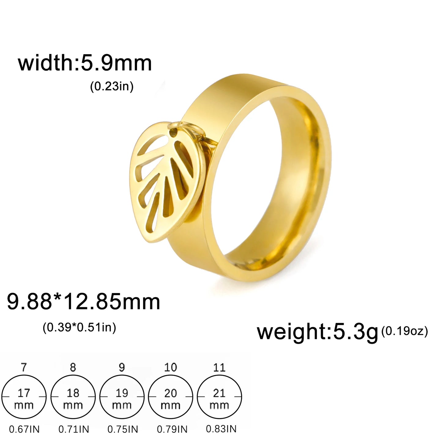 luckacco unift women stainless steel charms rings flower leaf spider paw pendant finger ring fashion minimalist couple jewelry