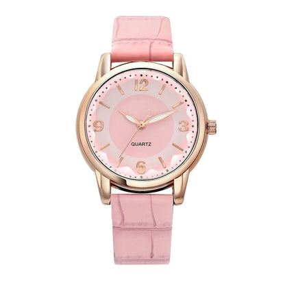 Luckacco Leather Strap Ladies Quartz  Watch Polygon Glass Luxury Women Wristwatches Clocks Dial Quartz Creative Fashion Watch Reloj Часы